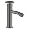 Baterie bideu Laveo MURO grafit periat, cu ventil click-clack