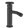 Baterie bideu Laveo MURO negru mat, cu ventil click-clack