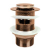 Ventil click-clack rose-gold pentru lavoar cu preaplin