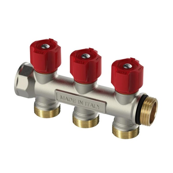 Distribuitor-modular-rosu-Ivar Distribuitor modular 3/4" 4 căi roșu IVAR