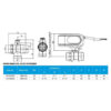 MBA132_2 Robinet motorizat 3 căi 11/4″ FE ESBE
