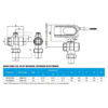 MBA135_2 Robinet motorizat 3 căi 3/4″ FI + semiolandez pe by-pass ESBE
