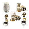 Set-robineti-radiator-Ivar-SETROB1_1 Set robineți radiator Ivar - tur termostatabil EK + cap termostatic + retur EK + conectori țeavă pex-al 16/2