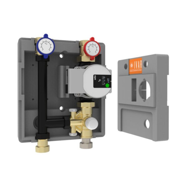 VAR21 Grup pompare IVAR Varimix VAR21 cu vană cu piston și pompă Wilo Para 25/7