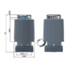 Actuator-A-1083-gri_2 Actuator 230V 2 fire normal închis A-1083
