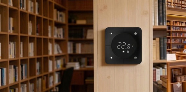 Termostat cameră digital cu fir H-V1 negru