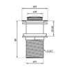 Ventil-click-clack-mic-cromat-2 Ventil click-clack mic cromat pentru lavoar fără preaplin